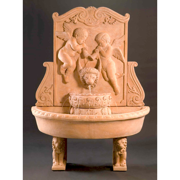 Fiore Stone Concrete Cherub Fountain Wayfair